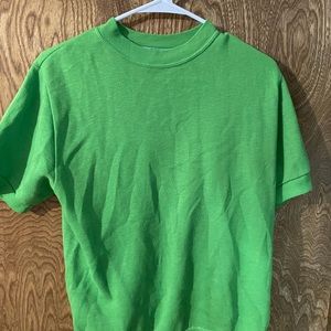 Vintage lime green mock neck.